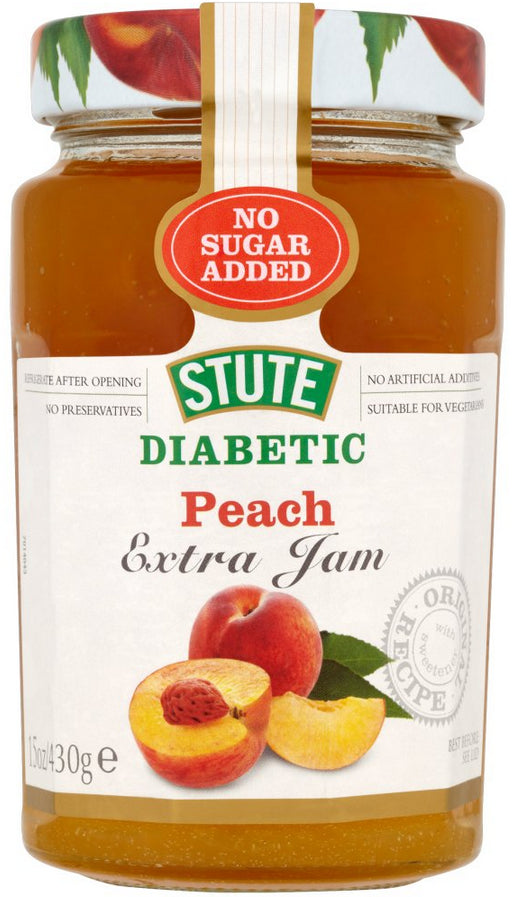 Peach Jam No Added Sugar Stute 430g