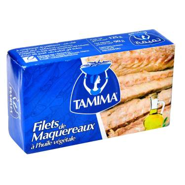 Mackerel Fillets in Vegetable Oil Tamima 125g