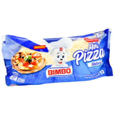 12 Bimbo Plain Mini Pizzas 192g