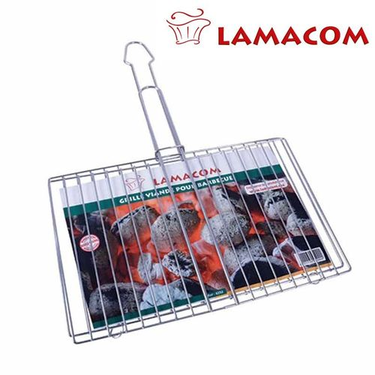 Large Rectangular Flat Meat Grill for Barbecue Lamacom