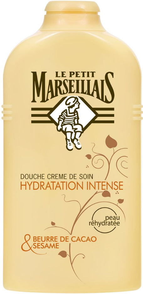 Crème de Douche Hydratation Intense au Beurre de Cacao et Sésame Le Petit Marseillais 250ml