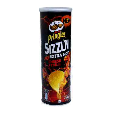 Chips Saveur Extra Hot Cheese & Chilli  Sızzl'n  Pringles 160 g