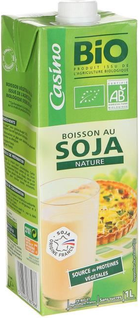 مشروب الصويا العضوي كازينو الطبيعة 1 لتر
