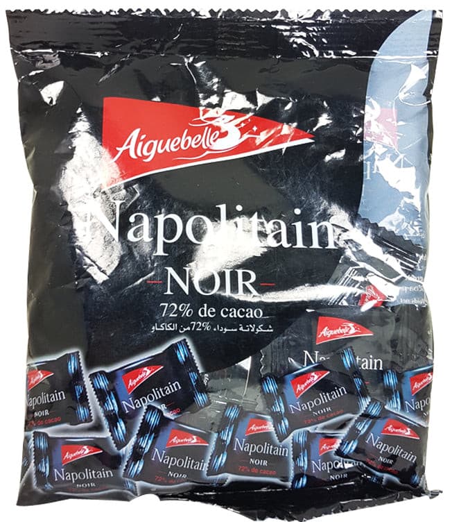 Chocolat pour Café Napolitain Noir 72% de Cacao Aiguebelle 100g