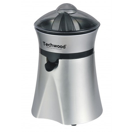 Techwood citrus press with stop-drop spout. Automatic start by pressure