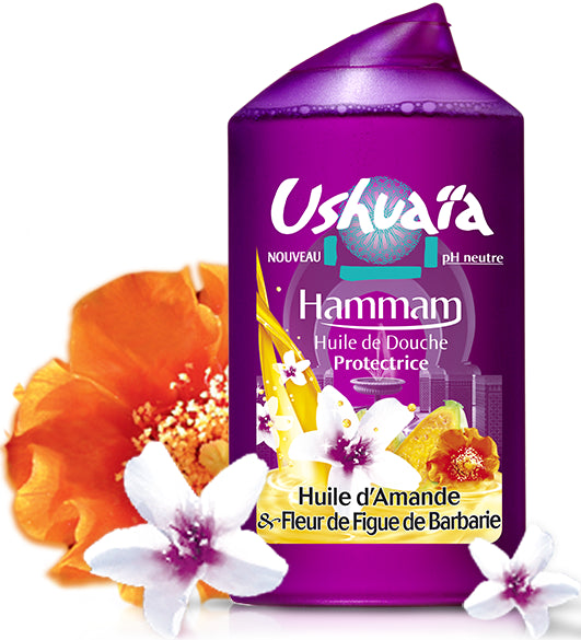 Hammam Huile de Douche à Huile D'amande et Fleur de Figue Ushuaïa 250ml