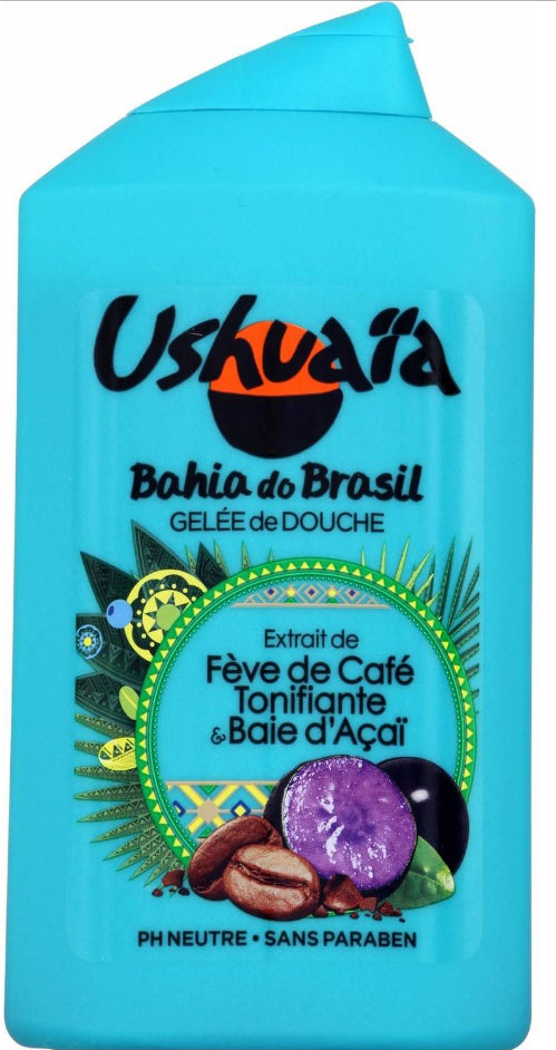 Shower Jelly Tonifying Coffee Bean and Acai Berry Bahia do Brazil Ushuaïa 250ml