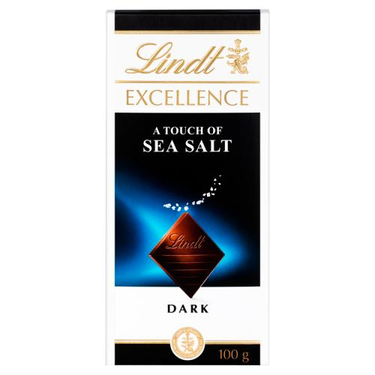 Lindt Excellence Dark Chocolate With a Touch of Sea Salt 100g
