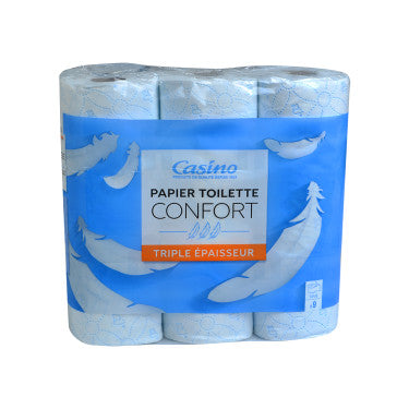 9 White comfort toilet paper 3 PLY CASINO