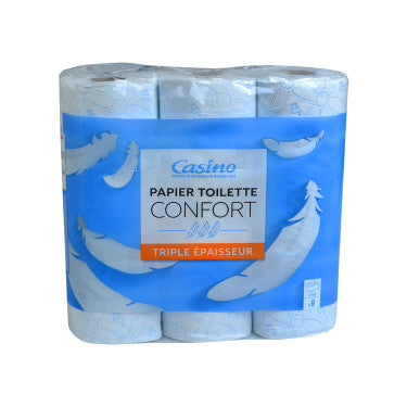 9 Papier toilette confort blanc 3 PLIS CASINO