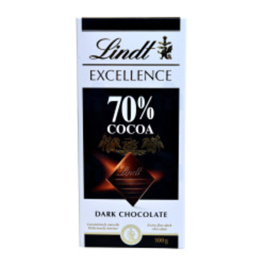 شوكولاتة داكنة إكسلانس 70% كاكاو ليندت 100 جرام