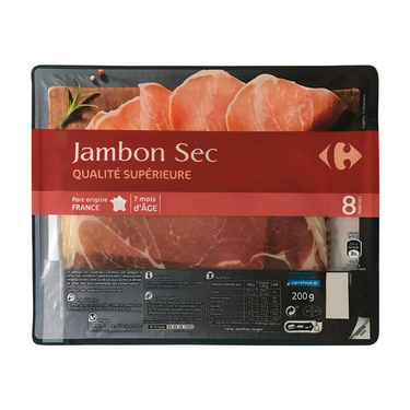 8 Slices Carrefour Superior Quality Cured Ham 200 g