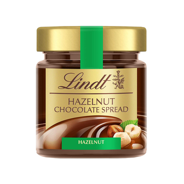 Lindt Hazelnut Chocolate Spread – 200g Jar, Smooth Milk Chocolate, Gluten Free