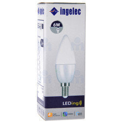LED Thread Bulb 6W E14 6500K White Light Ingelec