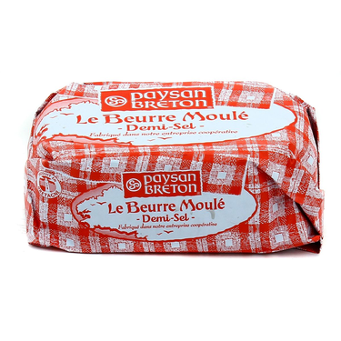 Le Beurre Moulé Demi-Sel Paysan Breton 250g