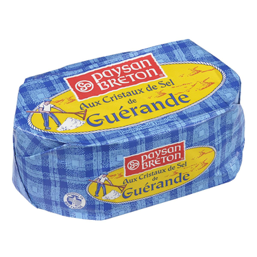 Semi-Salted Molded Butter with Guérande Salt Crystals Paysan Breton 250 g