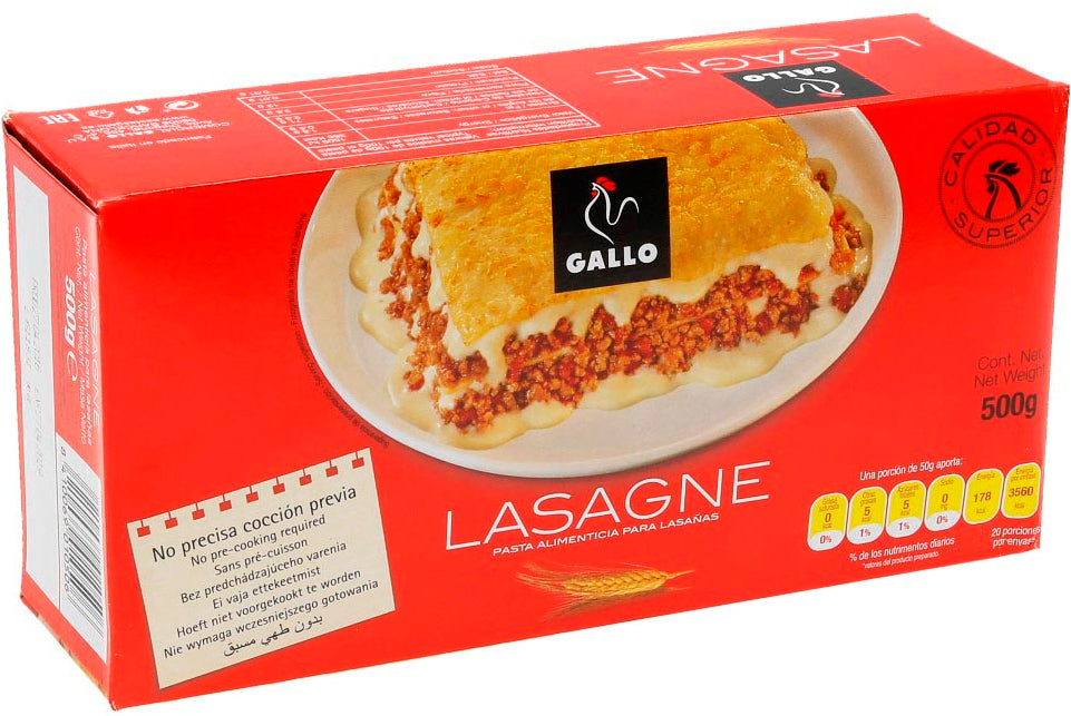 Lasagne Gallo 500g