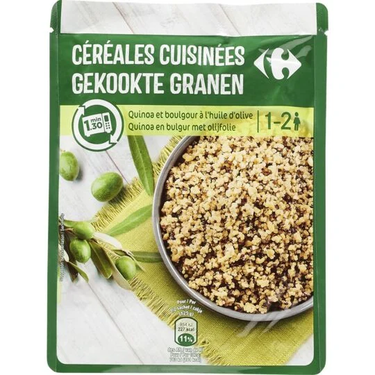 Carrefour Quinoa &amp; Bulgur Cooked Cereals 250 g