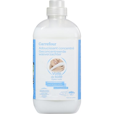 Adoucissant Concentré Hypoallergénique Parfum Voile de Soie Carrefour 750 ml