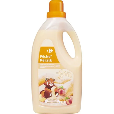 Yellow Diluted Fabric Softener Carrefour Peach Scent 2L