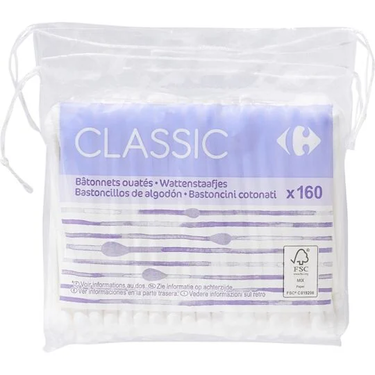 160 Cotton Swabs Carrefour Classic