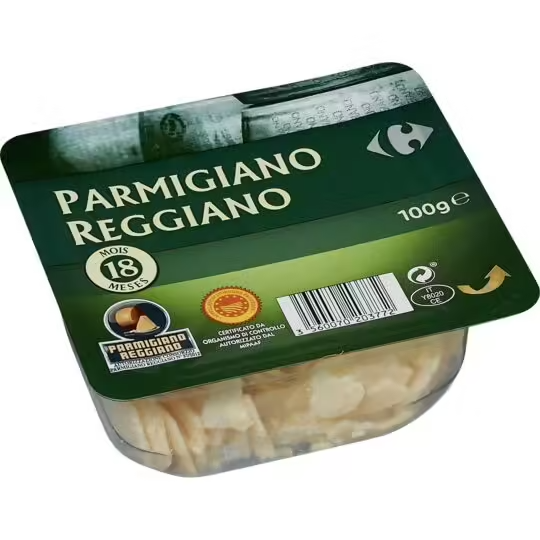 Cheese shavings Parmigiano Reggiano PDO Carrefour 100 g 