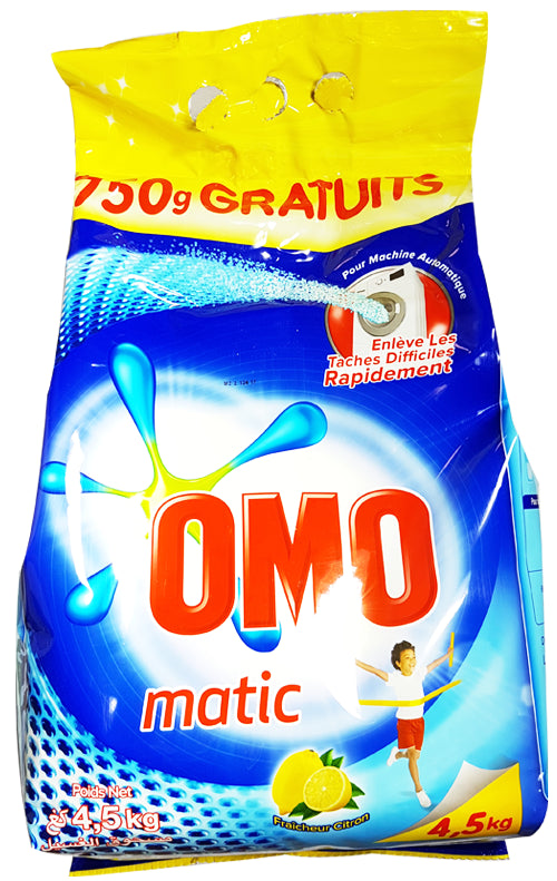 Détergent pour Machine à Lessive Omo Matic au Citron 4,5kg