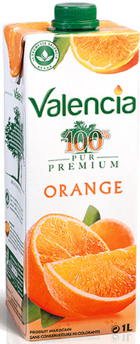 Jus 100% Pur Orange Sans Colorants, Sans Conservateurs Valencia 1L