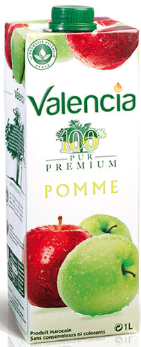 Jus 100% Pur Pommes Sans Colorants, Sans Conservateurs Valencia 1L