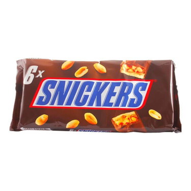 Milk Chocolate Filled with Nougat, Caramel and Roasted Peanuts Snickers 5 X 50g