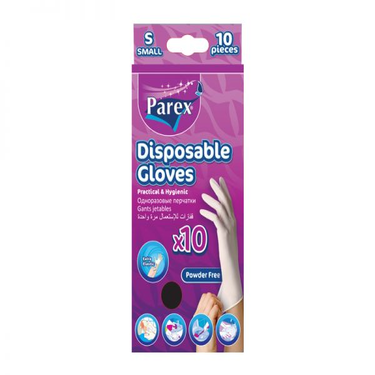 10 Small Parex Disposable Gloves