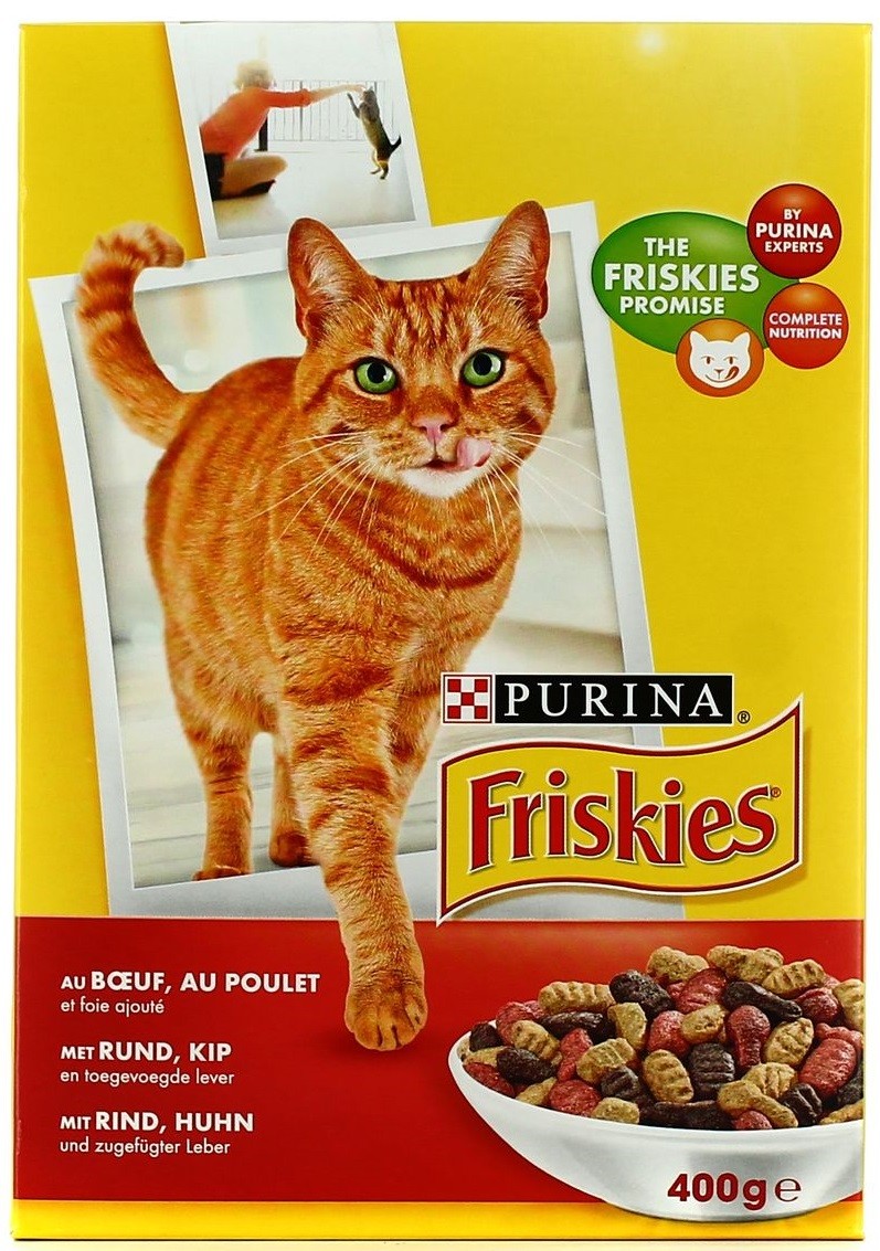 Croquettes au Bœuf Et Poulet pour Chat Friskies 400g