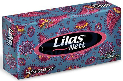 Lilac Mosaic Tissue Box 100 Tissues