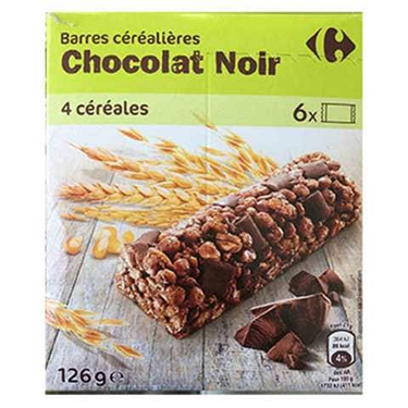 Carrefour Dark Chocolate Cereal Bars (6x21 g) 126 g