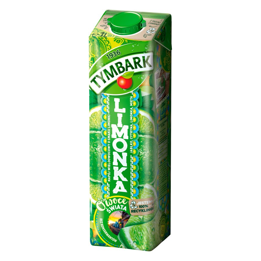 World Fruit Drink Fruit Juice Lime Mint Tymbark 1L