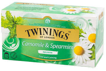 Infusion Camomile et Menthe Verte Twinings of London 25 sachets