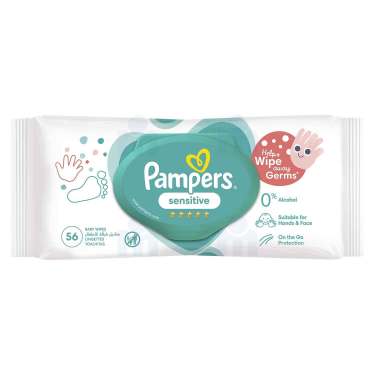56 Pampers Sensitive Wipes