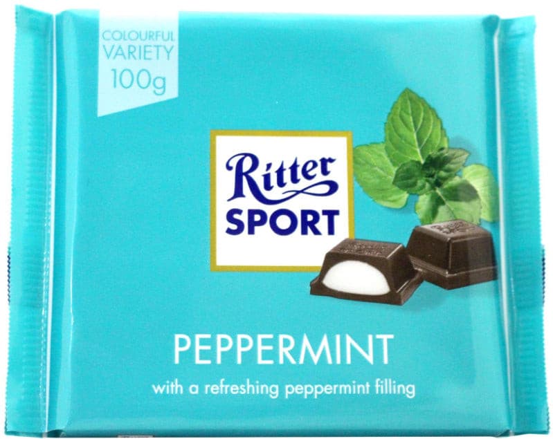 Chocolat à la Menthe Poivrée Ritter Sport 100g