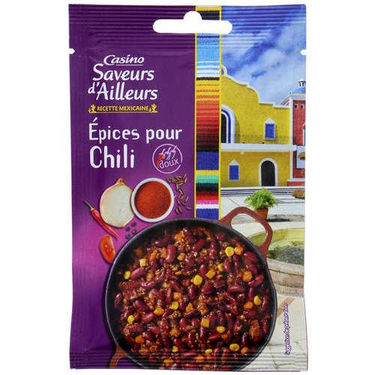 Mélange Épices Chili Casino Saveurs d'Ailleurs 20 g