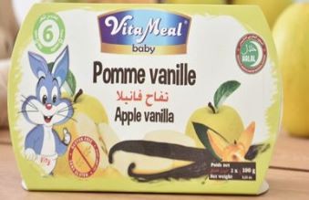 Pomme vanille Sans Gluten VitaMeal Baby 200g