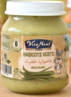 Small Pot Green Bean Without Gluten and Lactose Vitameal Baby 130g 