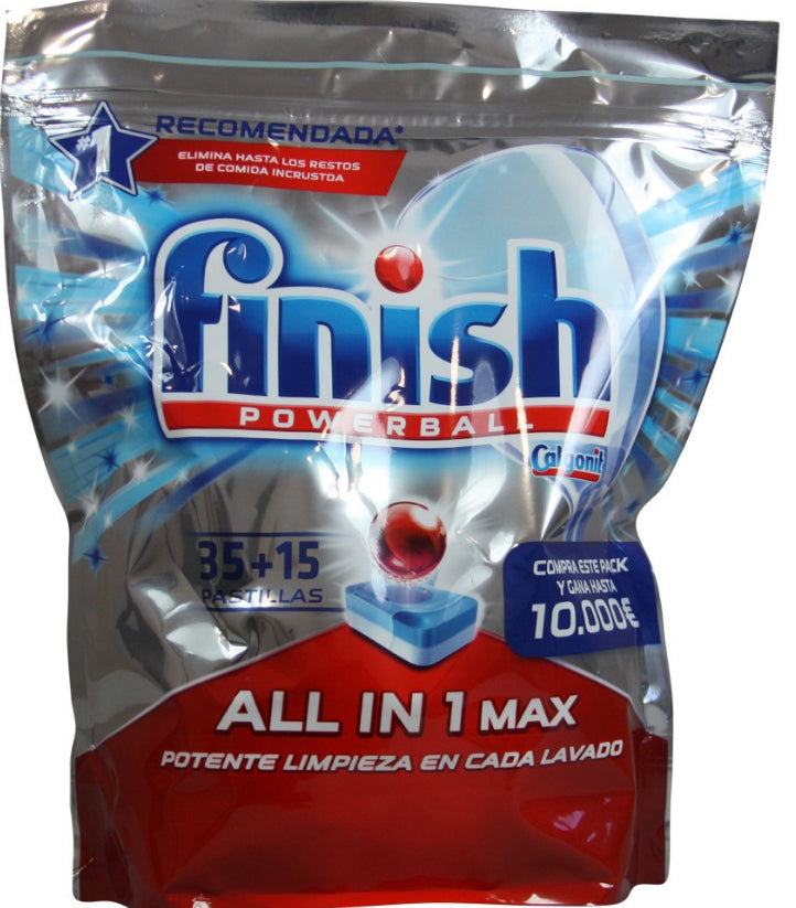 Dishwasher Tablets All In 1 Finish 50 Tablets