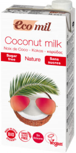 Coconut Milk Sugar Free Organic Glutten Free EcoMill 1L