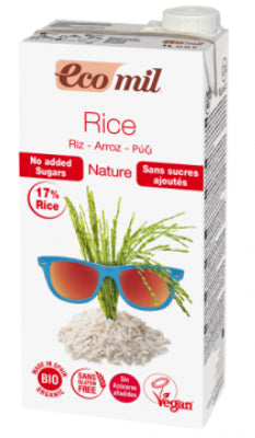 Natural Rice Drink Without Sugar Without Glutten Organic EcoMill 1L