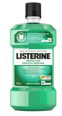 Mouthwash Protection Teeth and Gums Listerine 500ml