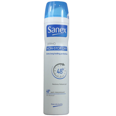 Deodorant Spray Dermo Non Stop Dry Sanex 250 ml.