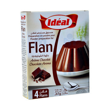 4 Ideal Chocolate Flans 55g