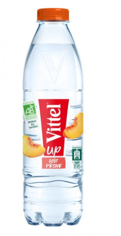 Vittel Organic Peach Aroma Natural Mineral Water 1L