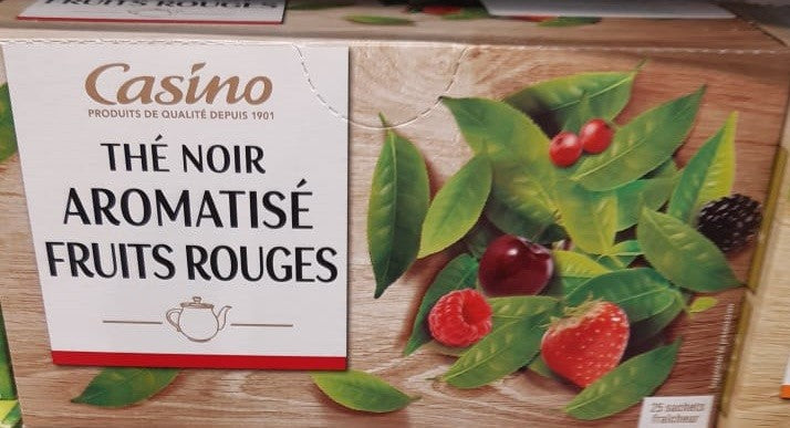 Thé Noir Aromatisé Fruits rouges 25 Sachets Casino 50 g
