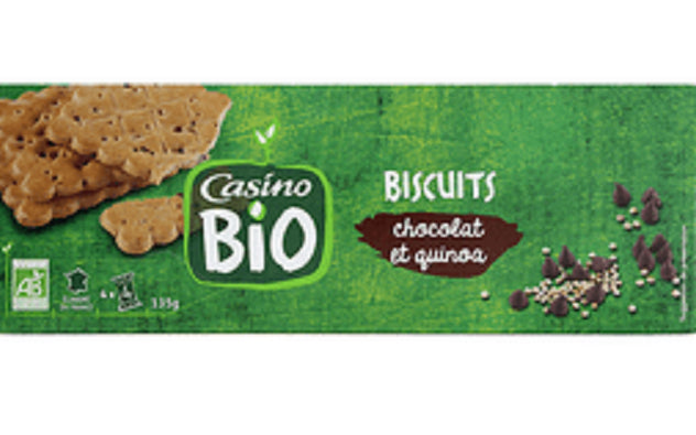 Biscuits Chocolate and quinoa Casino Organic 135 G